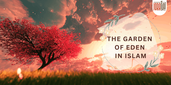 peaceful view of garden of eden representing paradise in Islam
